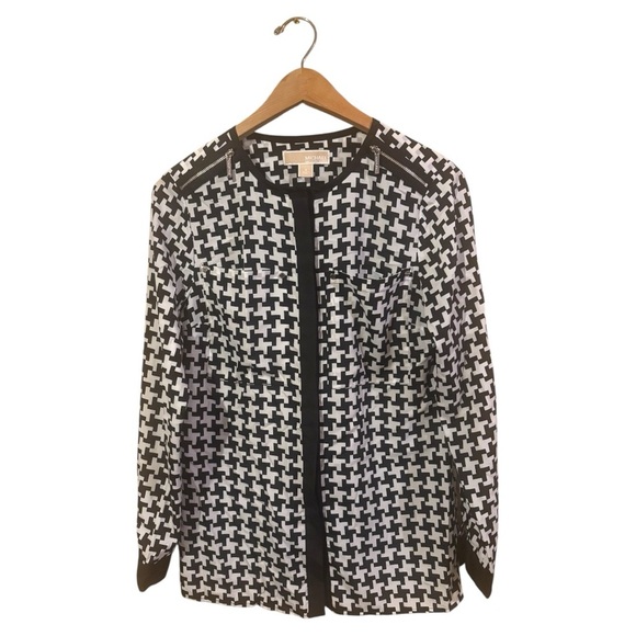 Michael kors Black and White Women's Top size 4 medium - Picture 1 of 7